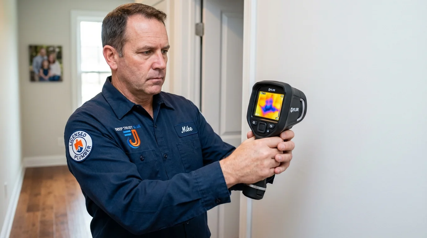 Thermal imaging leak detection by Johns Plumbing LLC in Young Harris